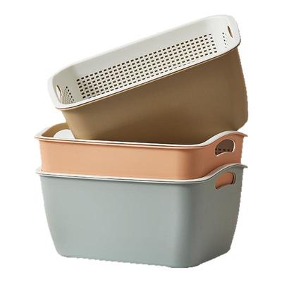 洗菜盆沥水篮子水果盘客厅茶几家用新款滤水篮塑料收纳筐2025新款