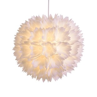 DIY北欧荷花吊灯创意简约日式餐厅吧台卧室床头百合花朵瓣莲花灯