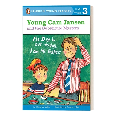 英文原版 Young Cam Jansen and the Substitute Mystery 小小女侦探简森与替代品之谜 企鹅青少分级阅读3级 英文版 进口英语书籍