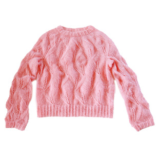 云团织NO.33叶子花轻盈套头衫手工棒针编织毛线diy教程春夏材料包