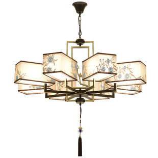 新中式吊灯客厅中国风复古禅意茶室书房灯现代简约饭店酒店餐厅灯