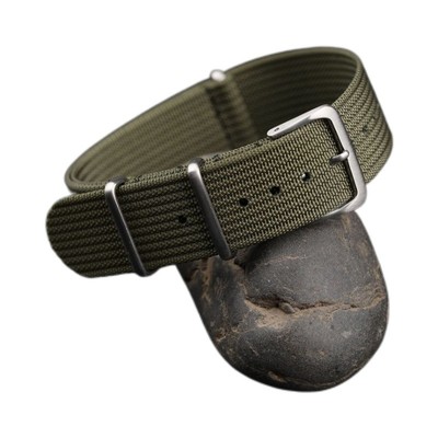 适配精工编织尼龙表带北约男表链