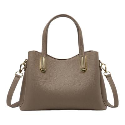 真皮手提包女式2025新款轻奢高级感斜挎包多层大容量中年妈妈女包