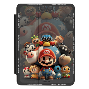 适用华为matepadpro平板保护套matepad旋转亚克力11.5s保护壳air12英寸se防弯摔13.2荣耀10带笔槽马里奥12.2