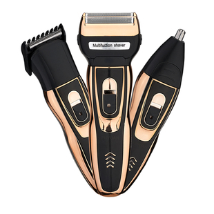 三合一剃须刀电动德国黑科技多功能理发器电推子光头剃头发器家用