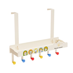 门后挂钩免打孔挂衣架门上壁挂置物篮卧室浴室强力收纳入户门神器