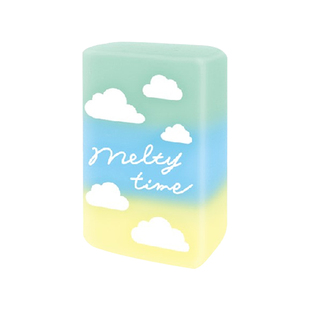 日本进口Q-LiA糖果色橡皮擦创意香型学生文具可爱创意彩虹渐变色