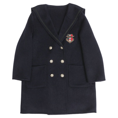 2025新款女童中大童双面羊绒大衣