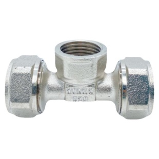 欧锦全铜配件加厚卡套内牙外丝异径等径直接弯头1620铝塑管接头