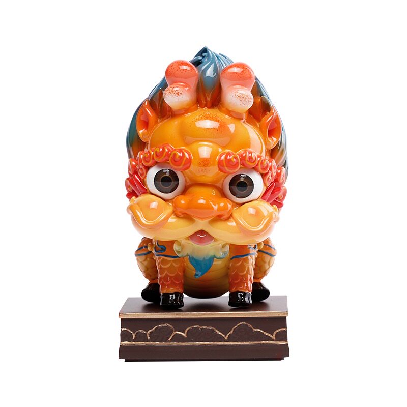 故宫紫禁城祥瑞蟠龙麒麟摆件