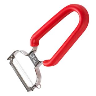 德国戴德 水果蔬菜不锈钢削皮刀Y形(红色) 设乡味