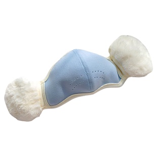 儿童保暖口罩耳罩一体男女童上学防风透气护耳秋冬防尘面罩可水洗