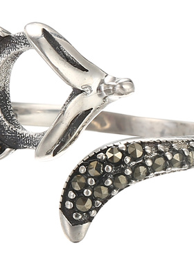 纯银戒指空托蜜蜡琥珀绿松石南红