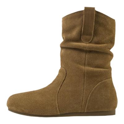 达芙妮复古堆堆靴女2025新款秋冬季美拉德配短裙骑士靴勃肯短靴子