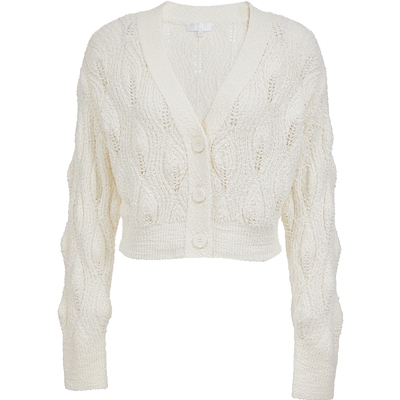 ONLY纯色长袖开衫针织衫