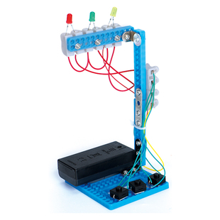 儿童科学实验教具小学生手工材料科技制作小发明红绿灯交通信号灯