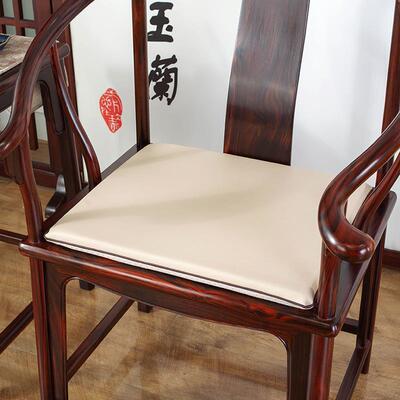 厂实木圈椅坐垫中式餐椅皮质座垫四季可用茶椅太师椅防滑海绵销
