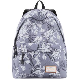 Forever cultivate书包女学生韩版学院风校园 高中生双肩包大容量