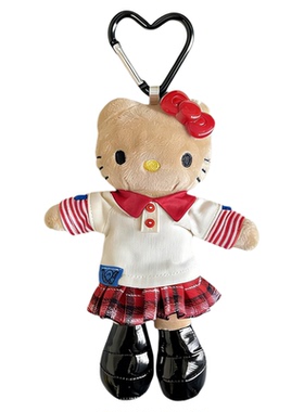 日系HelloKitty黑皮长腿包挂件