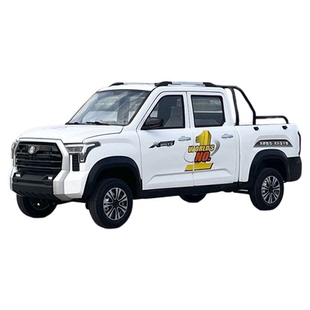 新款坦途双排皮卡王电动四轮车油电两用成人家用老年代步车低速车