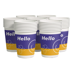 纸杯一次性杯子加厚茶水杯商用整箱批发1000只定制印logo超厚不漏