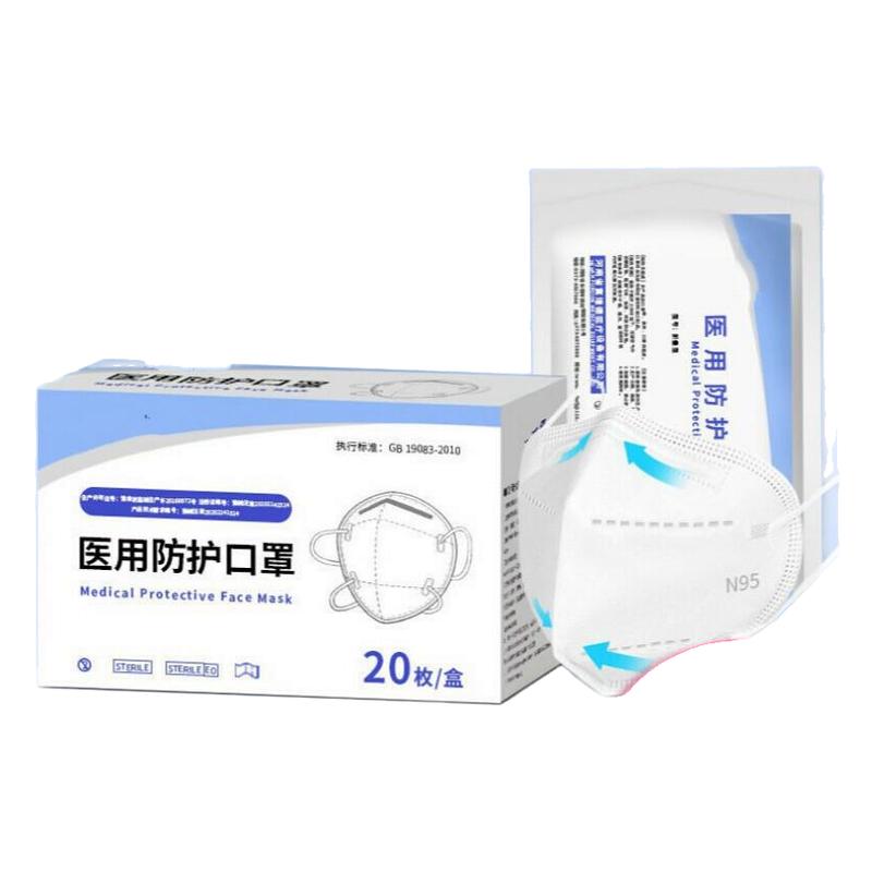 n95级医用防护口罩医护专用一次性四层防柳絮防尘防飞沫花粉