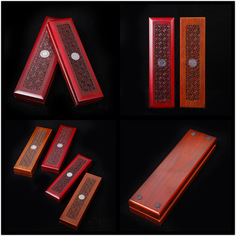 文玩佛珠手串木质收纳盒星月菩提小金刚紫檀长链送礼礼品包装盒子