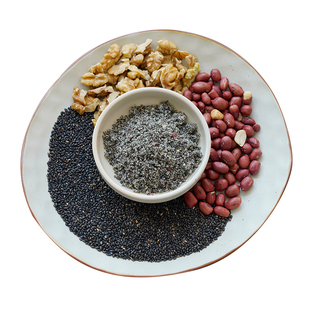 晚桔 核桃花生芝麻糊 五谷代餐芝麻粉手工现炒现磨很香种子循环