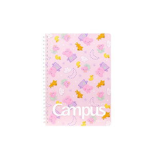 日本kokuyo国誉小猪佩奇联名软线圈本Campus高颜值笔记本可爱卡通本子中小学生用横线本A5不易硌手记事本