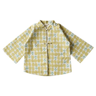 满呐春季新品原创设计中式改良明制汉服进口棉麻女孩上衣特价