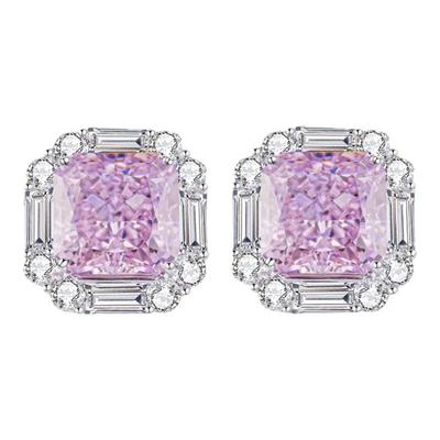 小众立体小方糖公主方耳饰