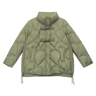 高端新中式妈妈羽绒服女2025冬装新款中老年大码宽松加厚保暖外套