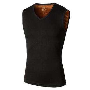 四季男士保暖背心加绒加厚修身打底背心男紧身马甲坎肩无袖潮