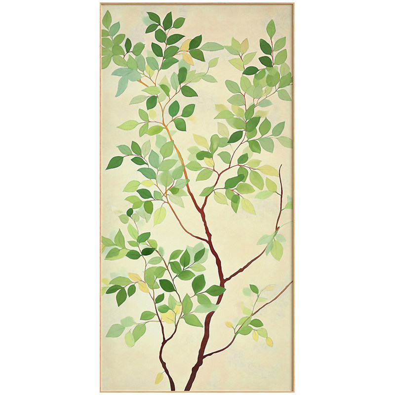 墙蛙玄关现代简约绿植挂画