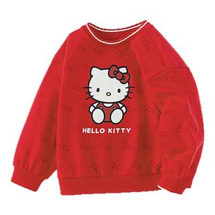 【HelloKitty】巴拉巴拉女童卫衣2026新款春秋装上衣可爱长袖t恤