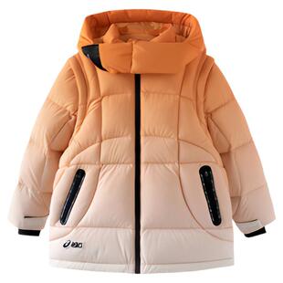 【陆毅女儿同款】ASICS/亚瑟士童装舒适冬新款男女儿童保暖羽绒服