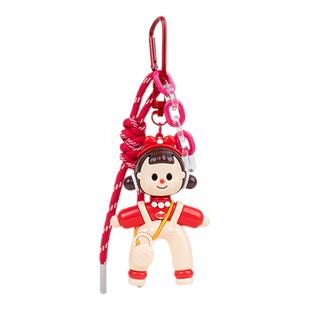 可爱劈叉多妹玩偶高级感钥匙扣包包挂件情侣钥匙链挂绳送闺蜜礼物