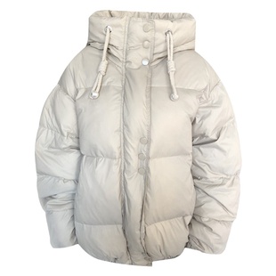 杏色原创设计羽绒服女2025新款韩版冬季短款高端奢华爆款免洗潮牌