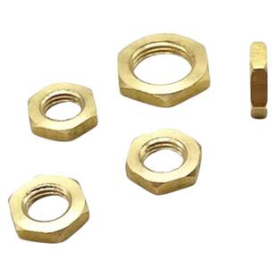 qd可定做非标黄铜细牙薄螺母铜螺帽M8 10 12 14 16 18 20*1 1.25