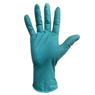 特厚一次性丁腈橡胶手套钻石纹防滑工业汽修劳保工作耐磨耐酸碱油