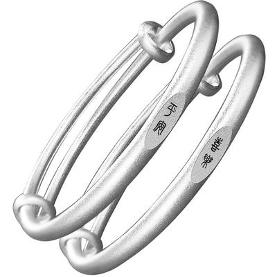 【真足银/一物一证】宝宝银手镯