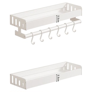 白色长15cm20cm25cm35cm卫生间置物架洗漱台厕所洗澡间沐浴露收纳