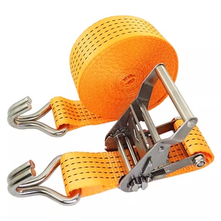 2寸短柄304不锈钢货物捆绑带挂钩防风绳拉紧器紧固带收紧绳器5CM