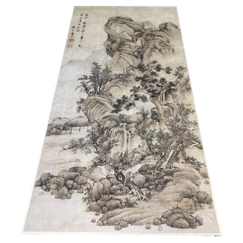 蓝瑛希宁万壑松阴图仿古国画