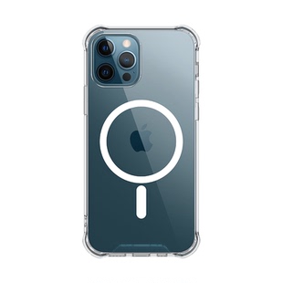 适用于磁吸15Plus苹果13Pro Max透明iPhone14ProMax手机壳11 XR保护套XsMax无线充电器12mini新款XS防摔简约