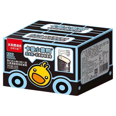 卡曼小黄冰淇淋味夹心蛋卷