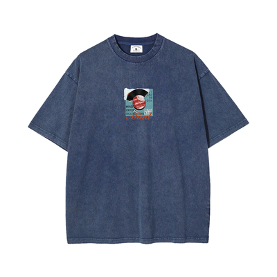 MindError黑胶唱片印花短袖T恤