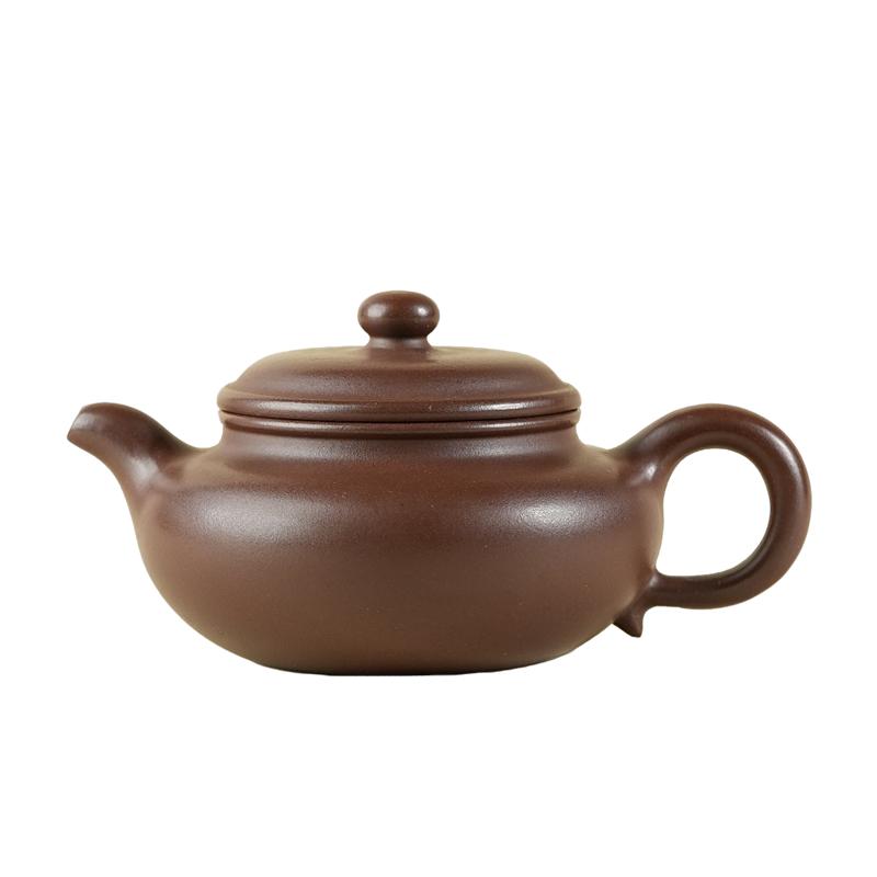 宜兴紫砂壶原矿紫泥仿古壶套组茶具泡茶壶西施纯手工刻绘石瓢家用