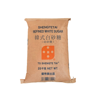 韩式白细砂糖幼砂糖韩国烘焙专用25kg甜品商用大包装散装正品开票