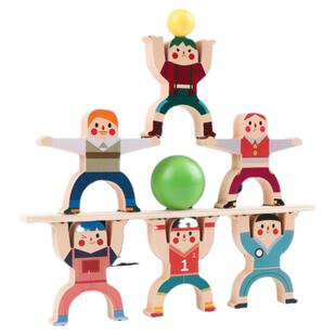 大力士叠叠乐儿童玩具叠叠高平衡挑战叠罗汉小人早教益智人偶积木